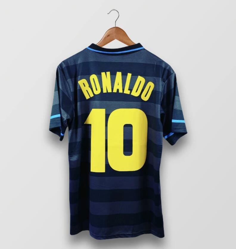 1997-98 Inter Milan Retro Football Kit Third Soccer Jersey RONALDO #10